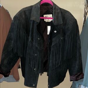 Black Fringe Jacket
